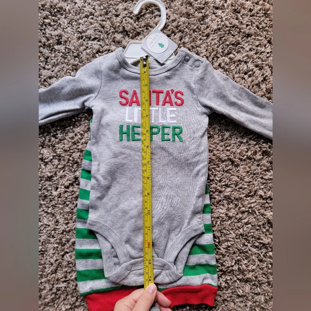 Carter's. Baby Christmas‎ outfit. Santa's little helper